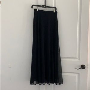 Tadashi Black Maxi Skirt
